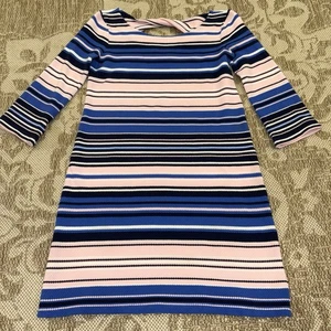 Lilly Pulitzer Bay Shift Dress in Paradise Pink Swim Stripe Women’s Size XS Girl - Picture 1 of 13