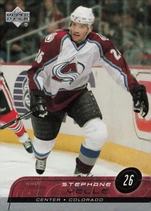 Tarjeta de hockey 2002 Upper Deck #41 Stephane Yelle Center Colorado Avalanche - Imagen 1 de 2