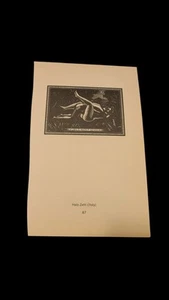 Ex Libris Erotics Book Plates Halo Zetti Italy/Pan (Pseudonym P.F. Morvan) Franc - Foto 1 di 2