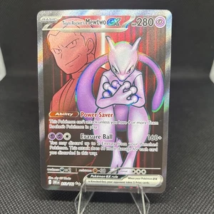 Pokémon TCG Team Rockets Mewtwo EX 213/182 Full Art English - Picture 1 of 2