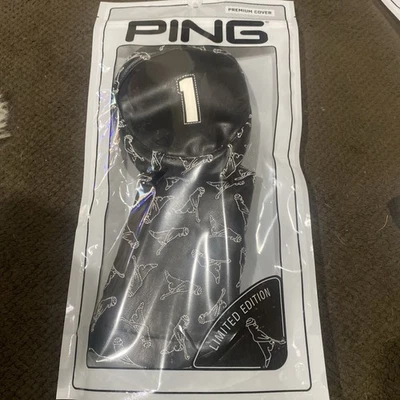 NEW Ping Black & White Dancing Mr. Pingman Players Driver Headcover - Image 1 of 4