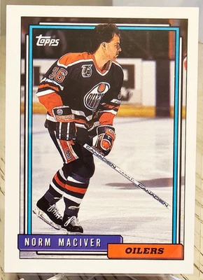 1992-93 Topps Norm Maciver #96 Edmonton Oilers - Image 1 of 2
