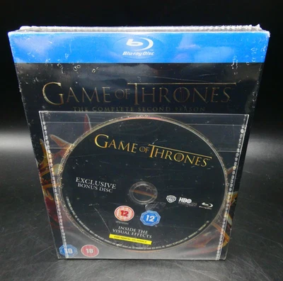 Game of Thrones Complete Second Season BluRay Boxset UK Series 2 HBO + Bonus DVD - Image 1 of 4