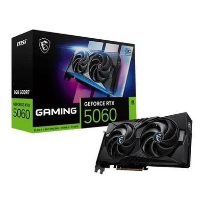 MSI NVIDIA GeForce RTX 5060 GAMING OC 8GB GDDR7 Ray-Tracing Graphics Card, DLSS  - Image 1 of 4