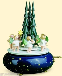 Wendt & Kühn Spieldose Spieluhr Engelzug Stille Nacht 5336/70A Erzgebirge - Bild 1 von 1