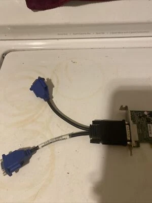 DMS-59 Pin Male to Dual VGA Female Y Splitter Video Card Adapter Cable - Image 1 of 3