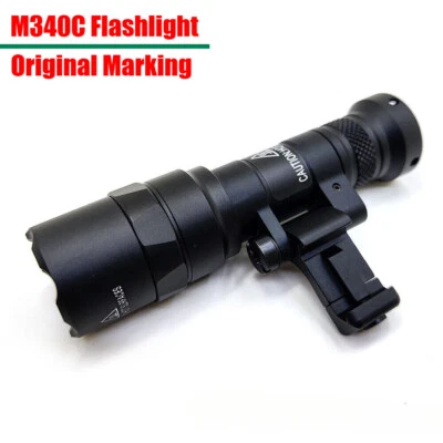 500 Lumen LED Flashlight Super Bright Torch M340C Tactical Lamp W/ Switch & Cap - Image 1 of 4