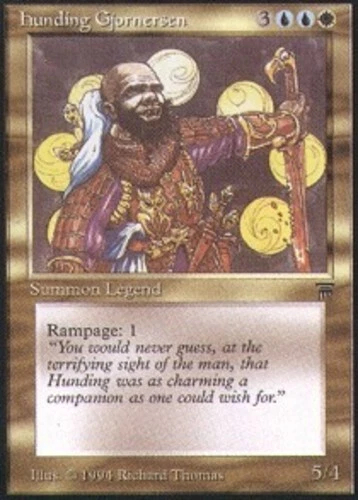 1 x Hunding Gjornersen - Legends - Moderate Play - MTG - Image 1 of 1
