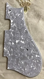 For Harmony Rocket H54 H56 Style Guitar Pickguard, 4 Ply White pearl - Picture 1 of 8