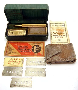 Rasoio auto Valet vintage in custodia originale con tutte le carte e gli accessori - Foto 1 di 7