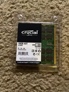 Crucial 16GB (2 x 8GB) PC4-25600 (DDR4-3200 SODIMM) Memory (CT2K8G4SFRA32A) - Picture 1 of 3