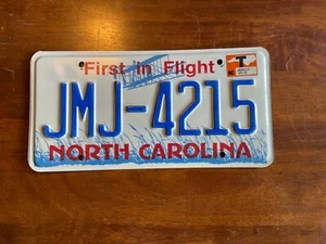 North Carolina NC License Plate May 2022 JMJ 4215 "First In Flight” - Picture 1 of 1