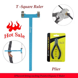Archery Bow T Square with Nock Plier Arrow Rest Archery Nock Plier Set Hunting - Picture 1 of 9