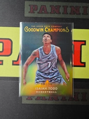 2021 Upper Deck Goodwin Champions Isaiah Todd /249 - Image 1 of 2