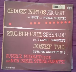 PARTOS / BEN HAIM / JOSEF TAL - NICOLET NEW ISRAEL QUARTET LP - Picture 1 of 1