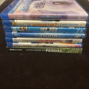 1 Panda 4k New Sealed,1 parental Guidance 1 Hanna Montana 4 Cartoons Used Lot - Picture 1 of 10