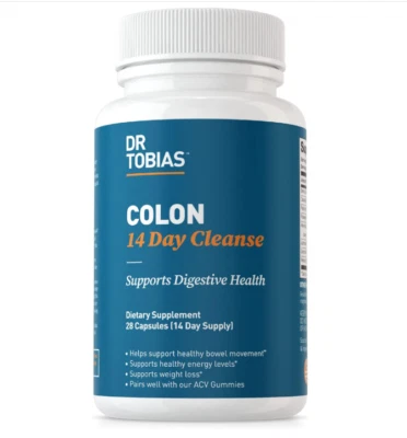 Dr. Tobias 14 días limpieza de colon - desintoxicación con probióticos, 28 cápsulas Foto 1 de 4