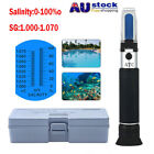 Salinity Refractometer Meter Tester 0-100% Aquarium Sea Salt Water for Aquarium
