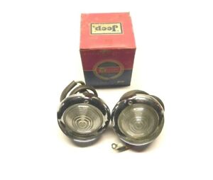 1954-55 WILLYS AERO | *NOS* PARKING LIGHT ASSEMBLY W/ TURN SIGNAL (PAIR) 