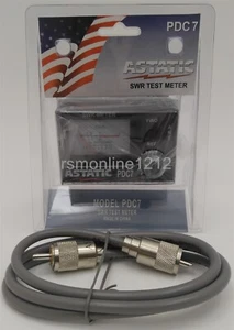 Astatic CB Radio Antenna PDC7 SWR Test Meter w/ 3' RG-8X Jumper Cable - Picture 1 of 8
