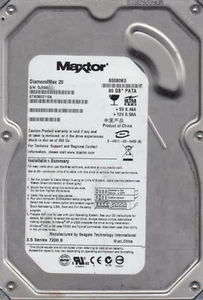 80 GB Ide Maxtor Diamondmax 20 P-Ata STM3802110A/60080K0 7200rpm 3.5 " Hard Disk - Picture 1 of 1