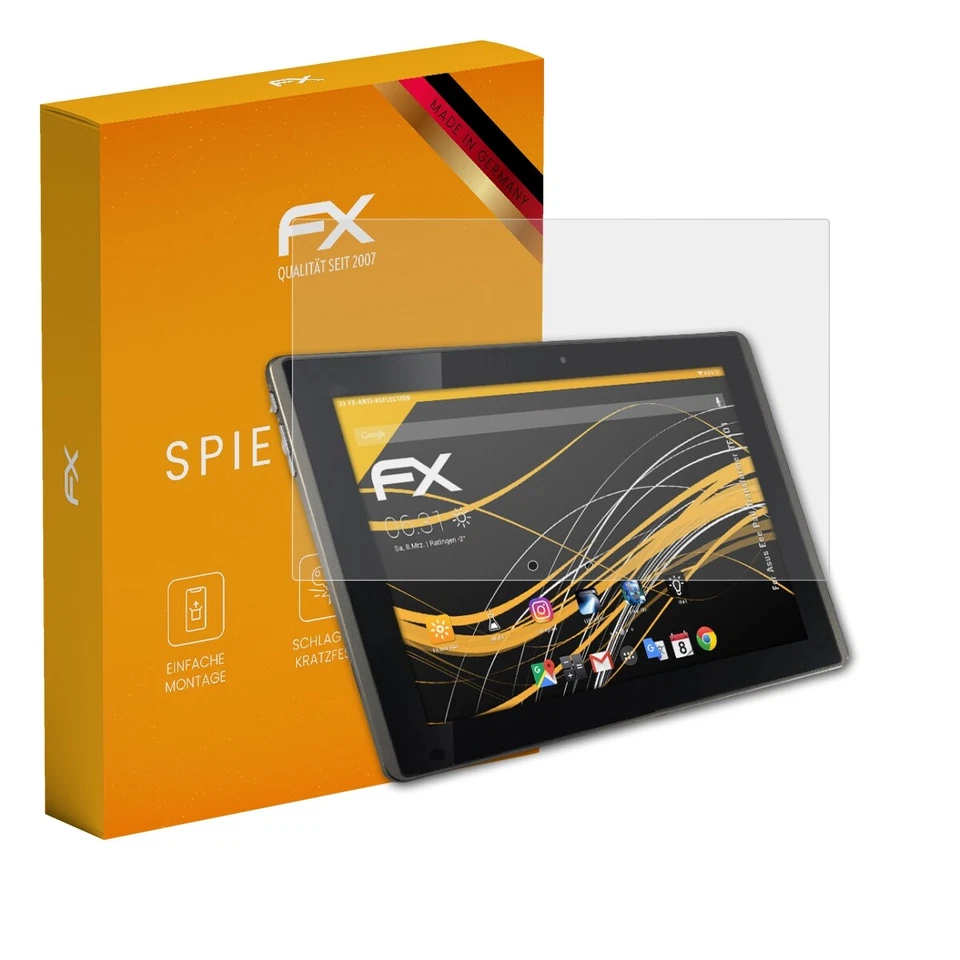 atFoliX 2x Schutzfolie für Asus Eee Pad Transformer TF101 matt&stoßfest - Bild 1 von 4
