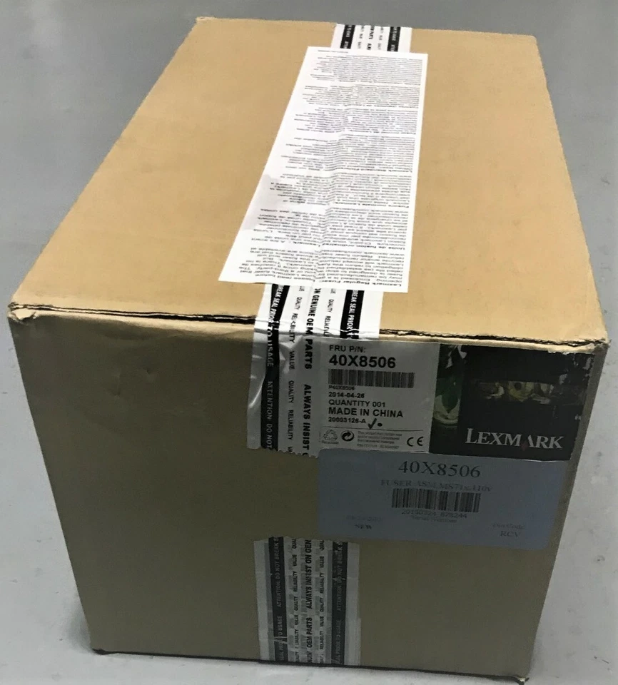 BRAND NEW GENUINE LEXMARK MS710 MS711 FUSER  KIT 40X8506 (QTY 1) - Image 1 of 1