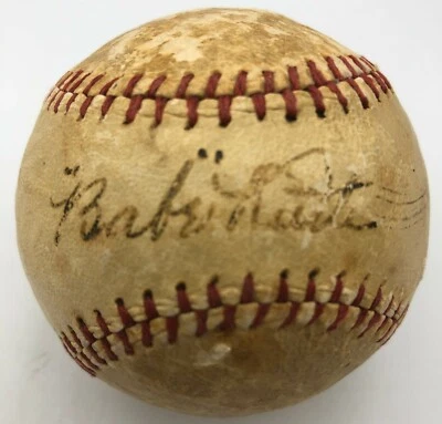 Babe Ruth New York Yankees Single Signed Baseball Autograph JSA Authenticated  - Image 1 of 4