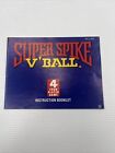 Super Spike V&#39;Ball Nintendo NES Manual/Instruction Booklet GBR Genuine