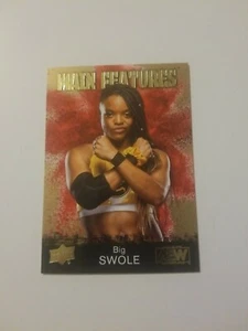 2021 Upper Deck AEW Card All Elite Wrestling Big Swole Main Features GOLD MF-11 - Picture 1 of 2