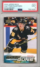 2022-23 Upper Deck UD EXCLUSIVES Young Guns VALTTERI PUUSTINEN RC #71/100 MINT