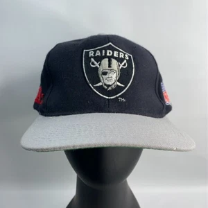 Vintage Raiders Starter shield plain logo strap back hat 100 % Wool - Picture 1 of 6