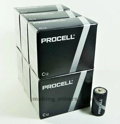 72 C Duracell Procell Constant Alkaline Batteries (6 cartons of 12 each) - Image 1 of 2