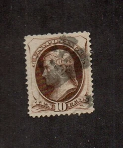 US #161, Thomas Jefferson, EFO very worn plate variety. - Picture 1 of 1