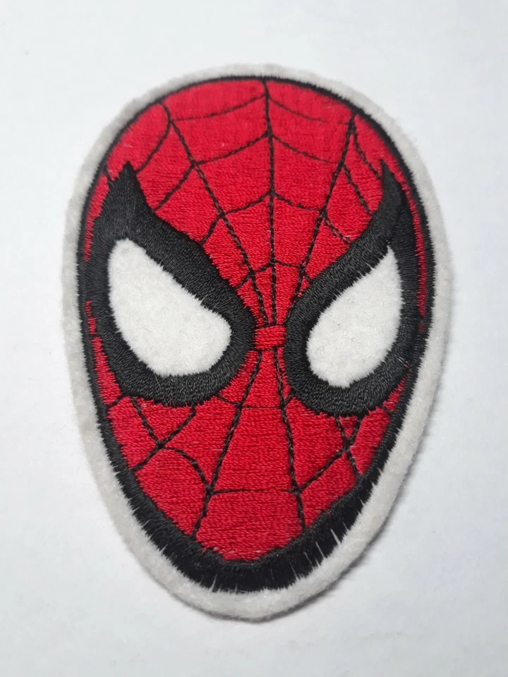 Marvels Spiderman Mask Vintage Patch 3.5" x 2.25" - Image 1 of 3