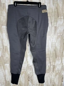 Gutos Breeches Womens 34 Horse Riding Full Seat Pants Equestrian Joggers Gray - Picture 1 of 9