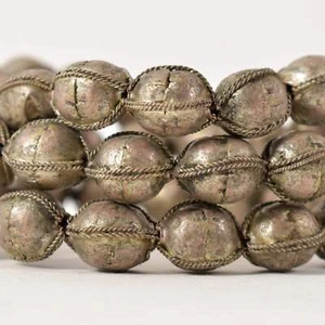 Ethiopian Silver Colored Metal Beads - Picture 1 of 8