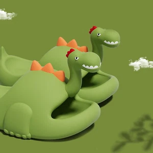 Dinosaur Slippers Children Cute Cartoon Dinosaur Soft Non-Slip Slippers - Picture 1 of 48