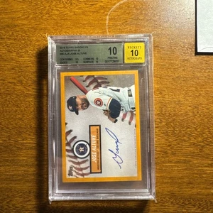 2019 Topps Brooklyn Collection Autograph Jose Altuve BCA-JA /25 BCG 10/10 orange - Picture 1 of 2