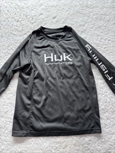 HUK Performance Angeln Langarm Youth Crew Größe Youth Small grau - Bild 1 von 6