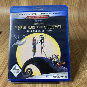 The Nightmare Before Christmas Sing-Along Edition (Blu-Ray/DVD, 2018) New Sealed - Picture 1 of 3