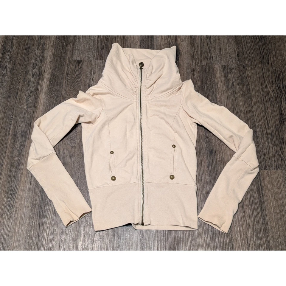 Twisted Heart America "Peace" Full Zip Up Funnel Neck Sweatshirt Small? READ - Image 1 of 4