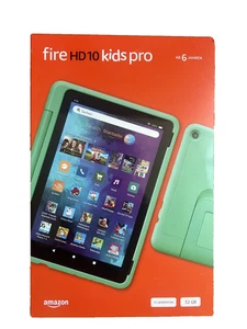 Amazon Fire HD 10 Kids Pro Tablet 2023 | 13. Gen. | 32GB Mintgrün NEU - Bild 1 von 2