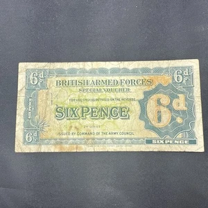 Billete especial de 6 peniques 1948 de las Fuerzas Armadas Británicas - Imagen 1 de 6