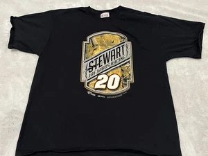 Camisa de carreras Nascar Tony Stewart #20 Joe Gibbs para hombre XL negra excelente estado - Imagen 1 de 6