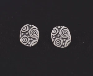 Ohrstecker Sterling Silber 925 Spiralmuster - Bild 1 von 2