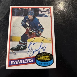 1980-81 Topps Signed Autograph Ron Greschner NY Rangers - Picture 1 of 2