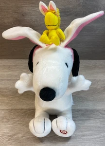 Hallmark Easter Snoopy Animated/Sounds Plush w/ Woodstock Flapping Ears Peanuts - Picture 1 of 5