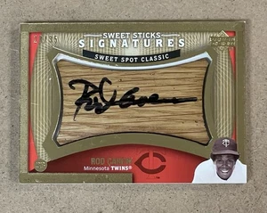 2005 SWEET SPOT CLASSICS SWEET STICK SIGNATURES GOLD #CA ROD CAREW #D 28/35 - Bild 1 von 2
