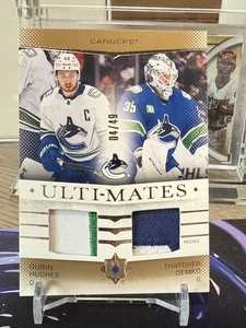 2024-25 Ultimate Collection Ulti-Mates Jersey Quinn Hughes/Thatcher Demko /49 - Picture 1 of 3